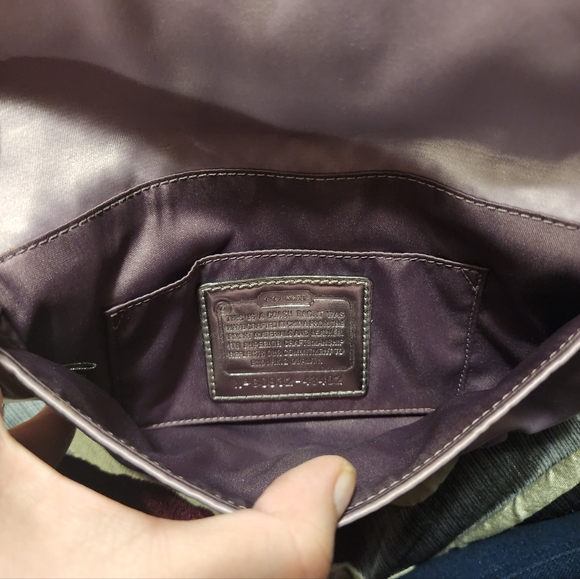 Coach Lavender Coloured Satin Wristlet/Clutch - Picture 2 of 3